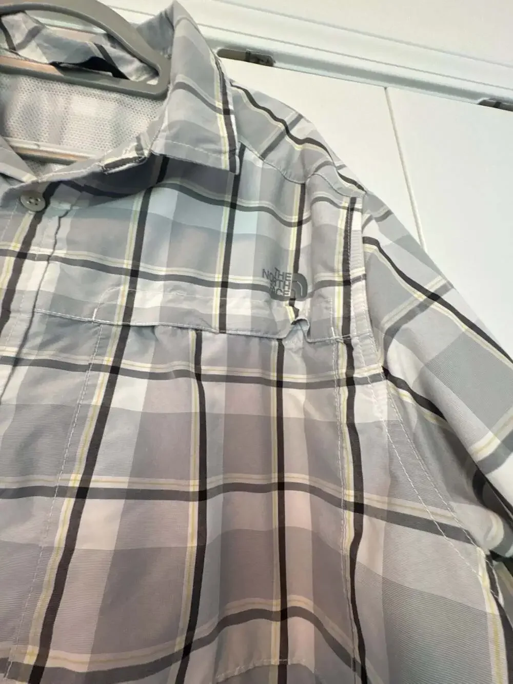 The North Face Men's Long Sleeve Plaid Button-Down Hiking Shirt